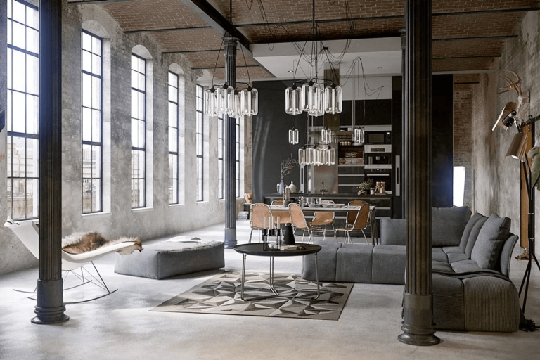 estilo industrial loft