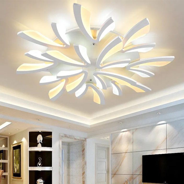decoracion con lámparas de techo