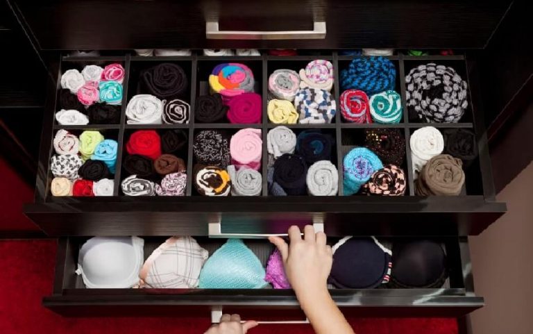 como realizar un organizador de ropa interior