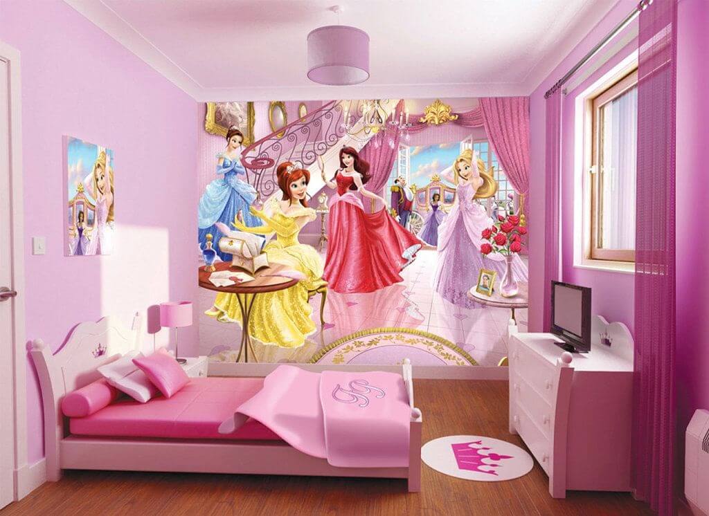 habitacion infantil de princesas