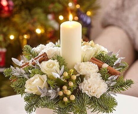 Cómo hacer arreglos florales navideños Como hacer arreglos florales navideños